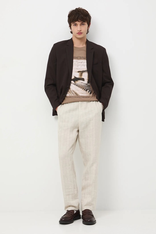 Medicine pantaloni in lino RW25.SPM100 beige RS26