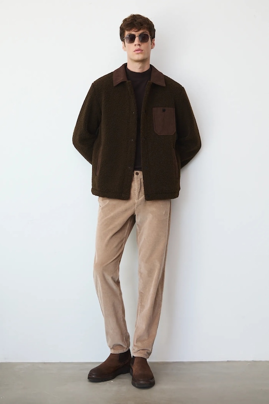 Manšestrové kalhoty Medicine chinos béžová RW25-SPM602