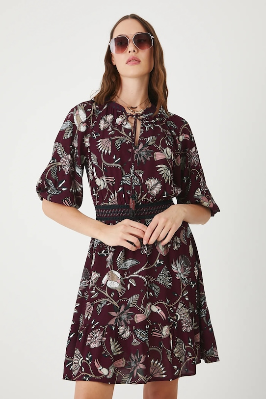 Medicine sukienka RW25.SUD103 bordowy RS26