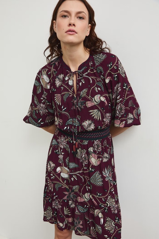 Šaty Medicine burgundské RW25.SUD103