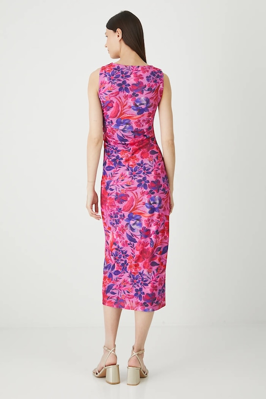 Odzież Sukienka damska midi wzorzysta RW25-SUD207 multicolor