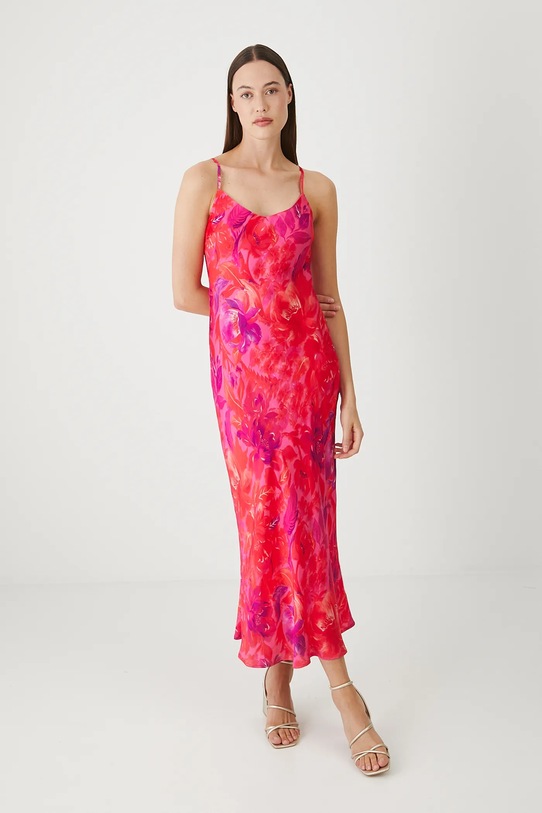 Sukienka maxi z wiskozy multicolor RW25-SUD208