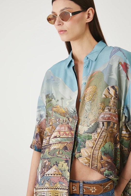 Sukienka damska midi z kolekcji Lands of Legends – El Dorado RW25-SUD250 multicolor
