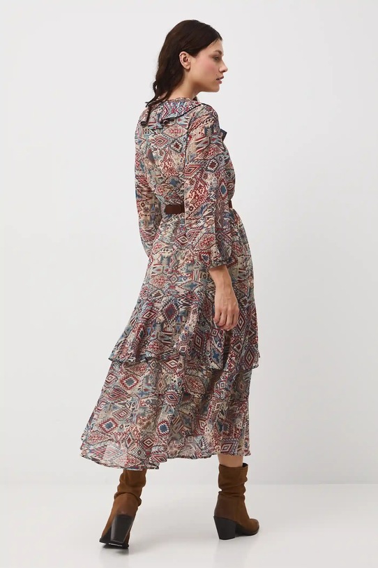 Odzież Sukienka maxi wzorzysta RW25-SUD400 multicolor