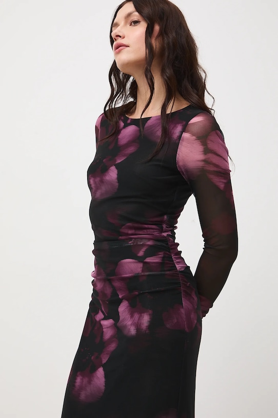 Medicine rochie midi negru RW25-SUD501
