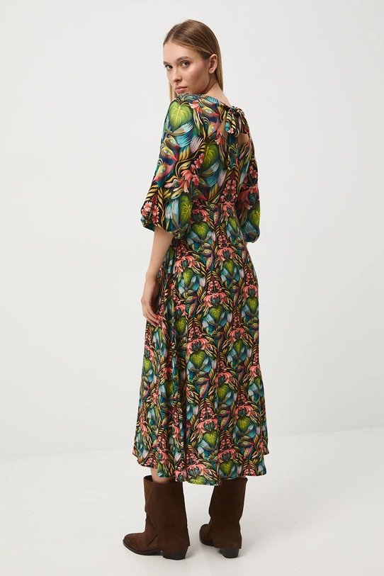 Sukienka damska midi z kolekcji Tajemniczy Świat Medicine multicolor RW25-SUD550