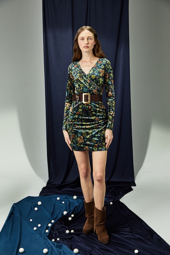 Šaty Královská kolekce RW25-SUD856 tyrkysová RW25