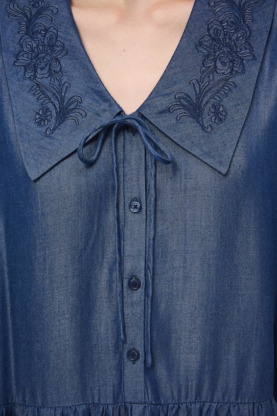 Medicine sukienka jeansowa RW25-SUD902 granatowy