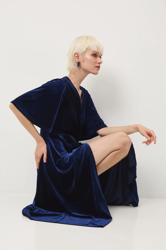 Medicine sukienka midi granatowy RW25-SUDA03