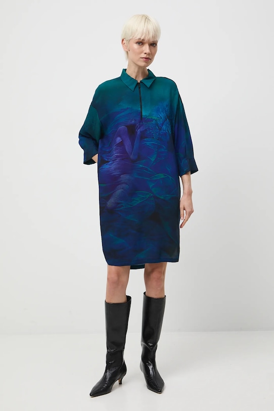 Odzież Sukienka damska midi z kolekcji Zdzisław Beksiński x Medicine RW25-SUDA50 multicolor