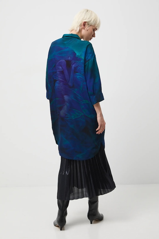 Sukienka damska midi z kolekcji Zdzisław Beksiński x Medicine multicolor RW25-SUDA50