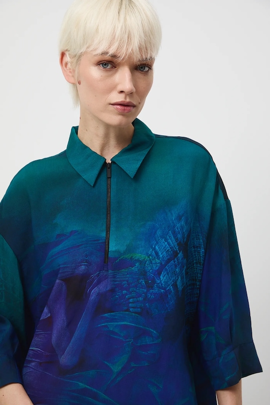 Sukienka damska midi z kolekcji Zdzisław Beksiński x Medicine RW25-SUDA50 multicolor