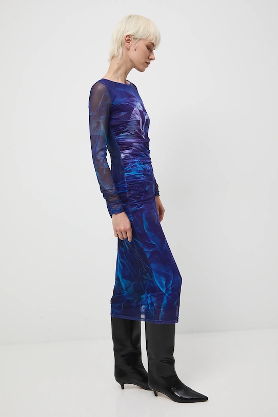 Odzież Sukienka damska midi z kolekcji Zdzisław Beksiński x Medicine RW25-SUDA52 multicolor