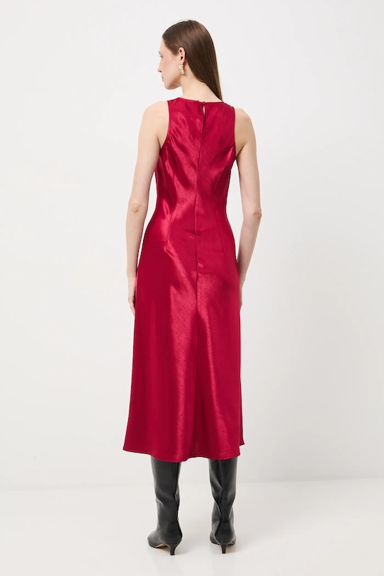 Odzież Sukienka midi gładka RW25-SUDB09 czerwony