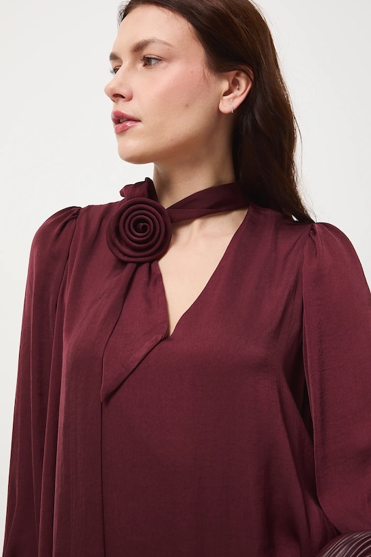 Medicine sukienka bordowy RW25-SUDC05