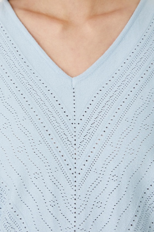 Sweter damski ażurowy z wiskozą RW25-SWD020