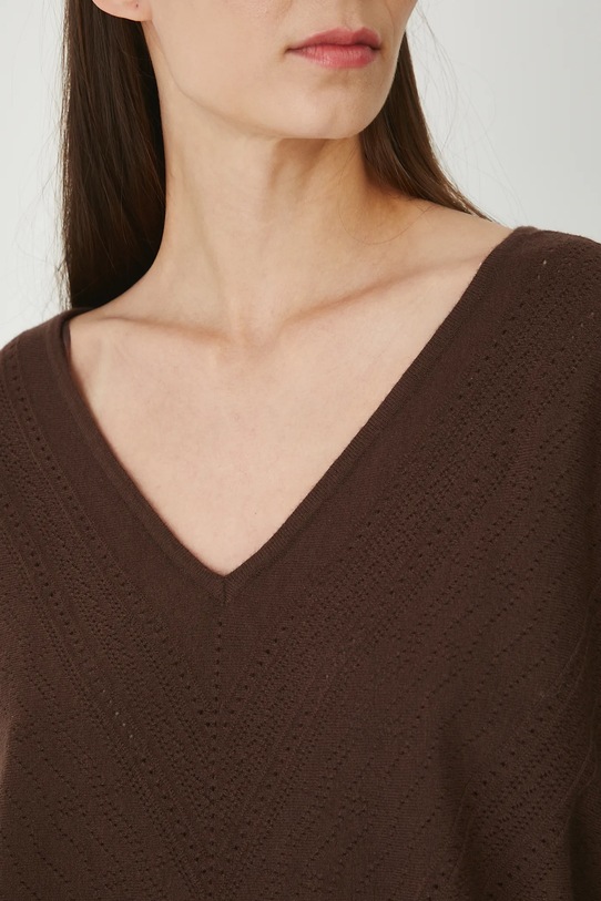 Sweter damski ażurowy z wiskozą RW25-SWD020