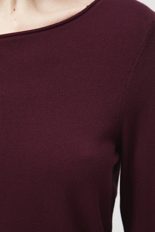 Sveter dámsky s viskózou RW25-SWD033 burgundské