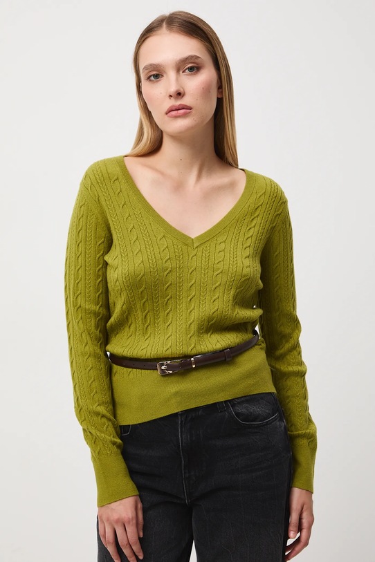 Medicine sweter RW25-SWD052 zielony RW25