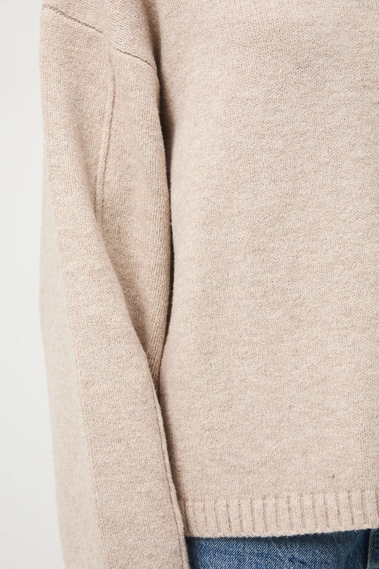 Sweter damski melanżowy RW25-SWD063 beżowy