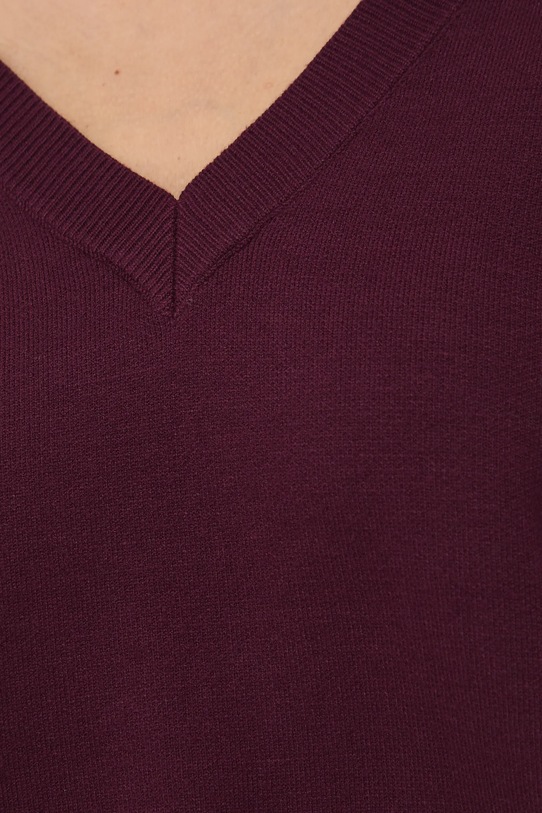 Sweter damski z wiskozą RW25-SWD064 bordowy