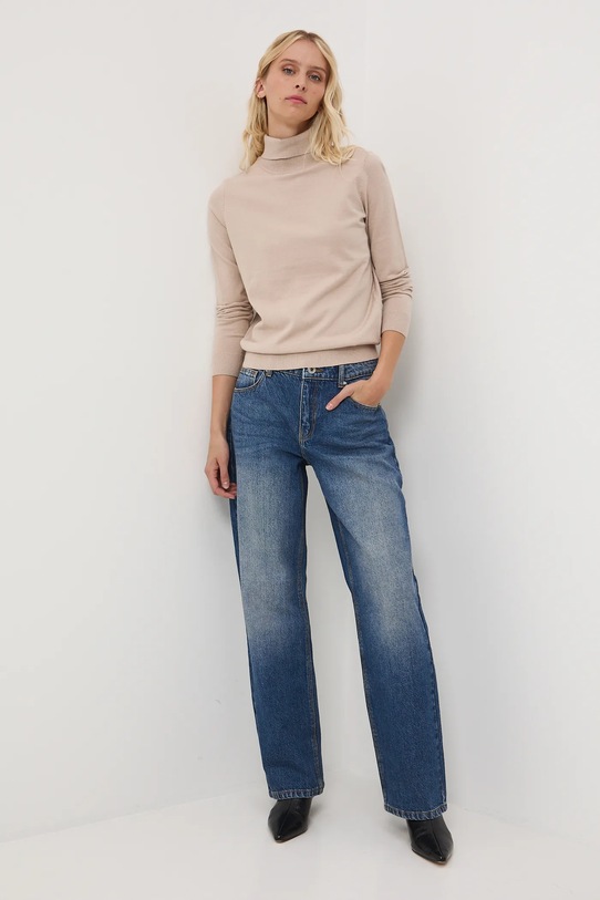 Medicine sweter regular beżowy RW25-SWD071