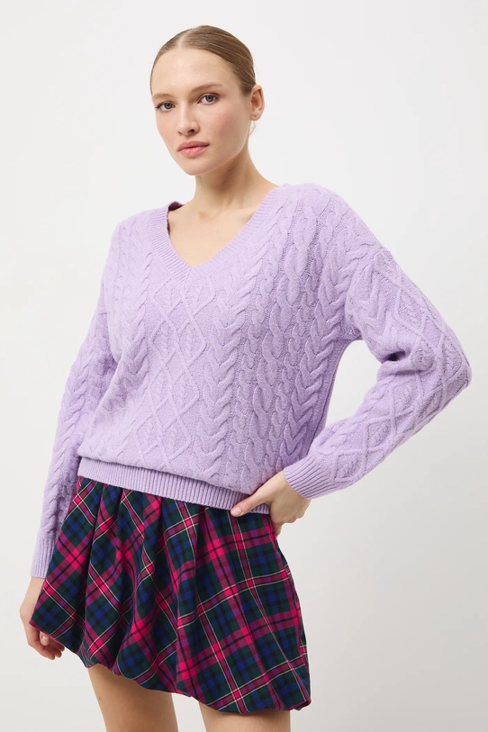 Medicine sweter regular fioletowy RW25-SWD073