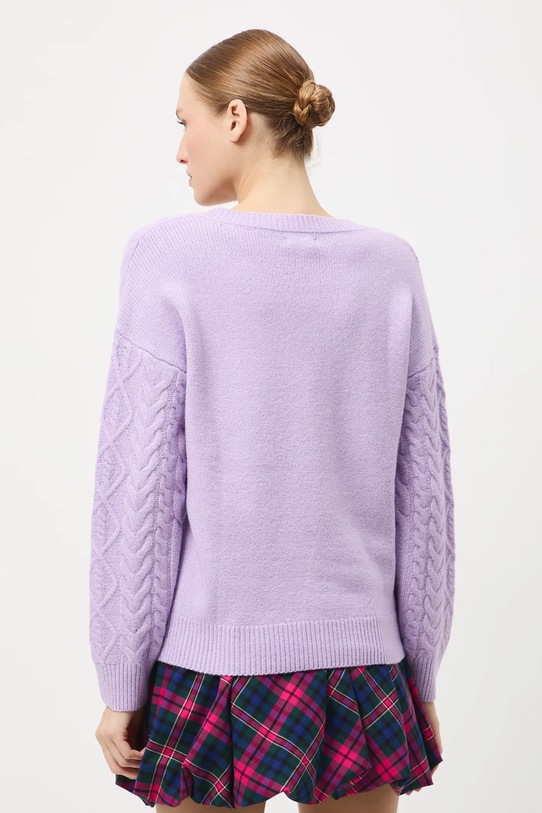 Odzież Medicine sweter RW25-SWD073 fioletowy