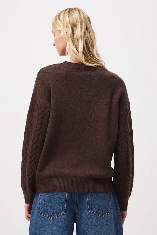 Odzież Medicine sweter RW25-SWD073 brązowy
