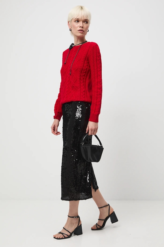 Medicine sweter RW25-SWD0A0 czerwony RW25