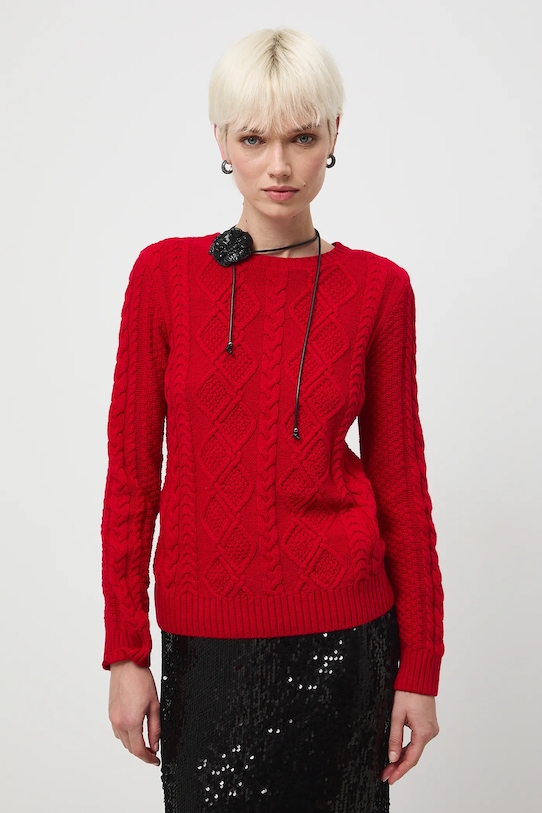 Medicine sweter czerwony RW25-SWD0A0