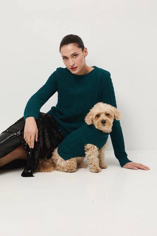 Medicine sweter pozostałe turkusowy RW25-SWD0A0