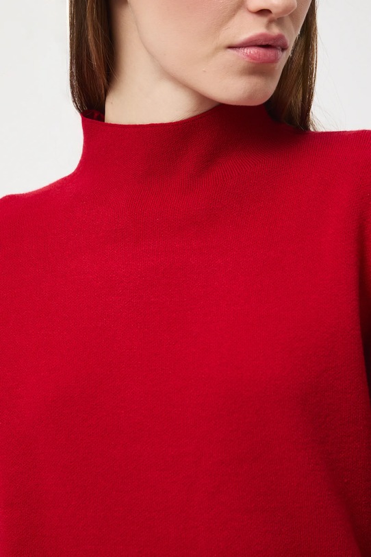 Sweter damski gładki RW25-SWD0B0 czerwony