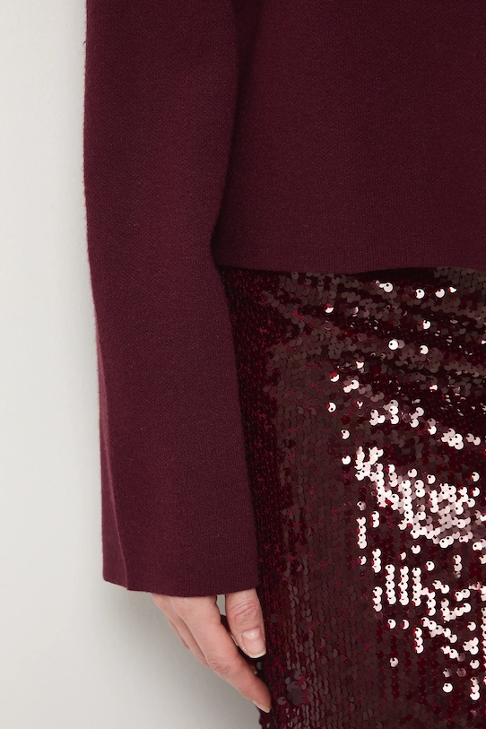 Medicine sweter RW25-SWD0B0 bordowy