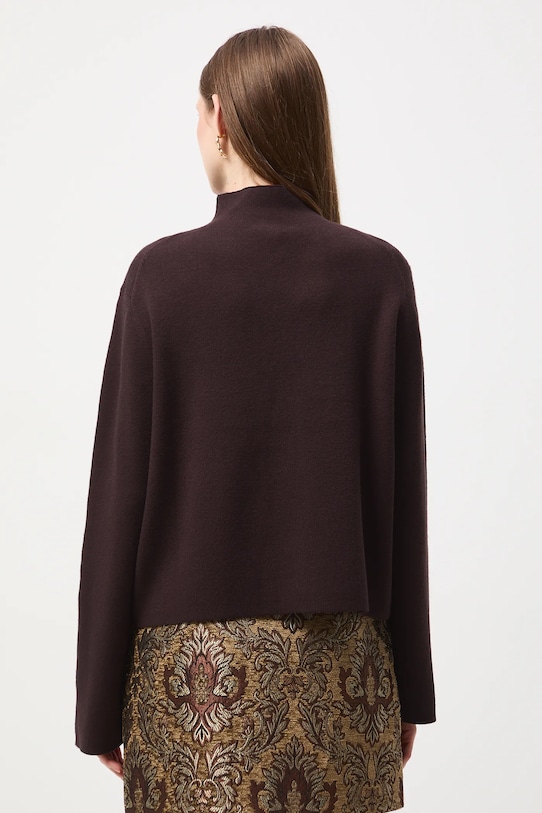 Odzież Sweter damski gładki RW25-SWD0B0 brązowy