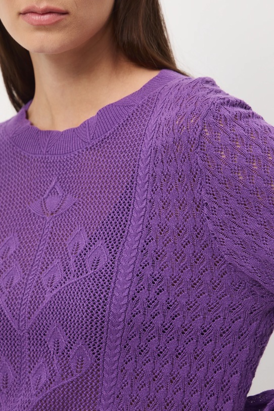Medicine sweter RW25-SWD304 fioletowy