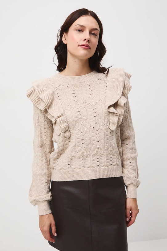 Medicine sweter RW25-SWD508 beżowy RW25
