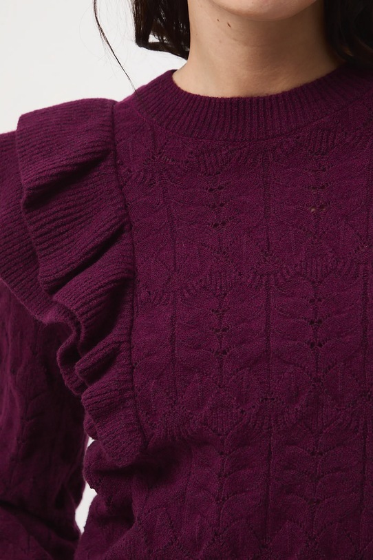 Medicine sweter RW25-SWD508 bordowy