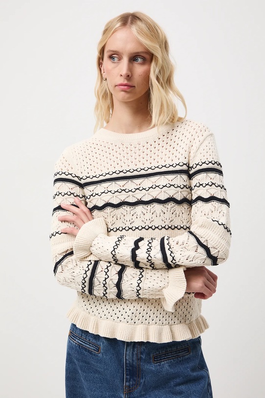 Medicine sweter RW25-SWD704 beżowy RW25
