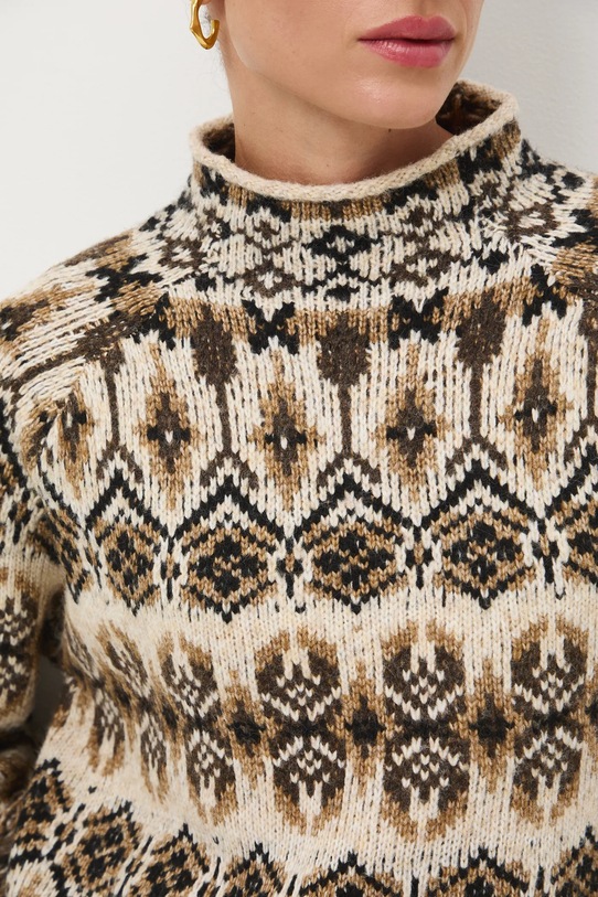 Medicine sweter z domieszką wełny RW25-SWD804 multicolor