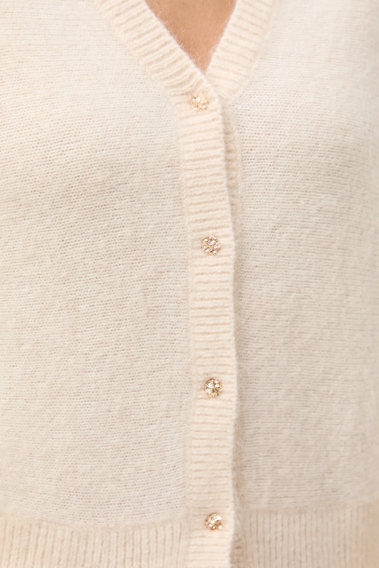 Kardigan damski z domieszką moheru i wełny RW25-SWD819