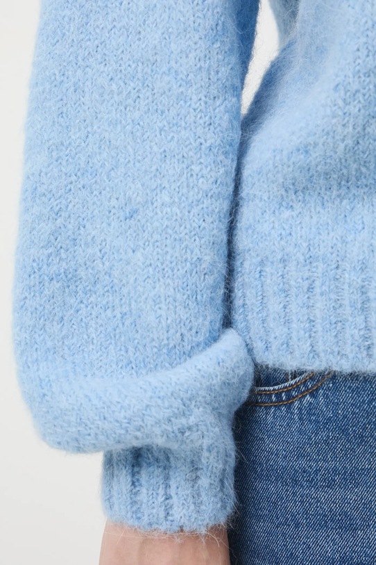 Medicine sweter z wełną alpaki RW25-SWD906 niebieski