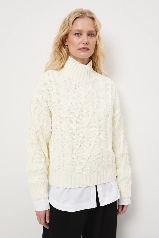 Medicine sweter aplikacja beżowy RW25-SWDA01