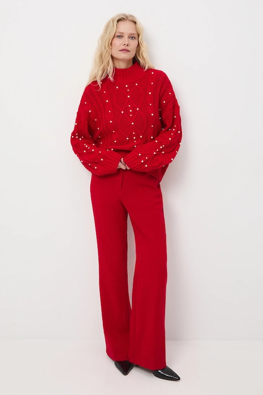 Medicine sweter RW25-SWDA01 czerwony RW25