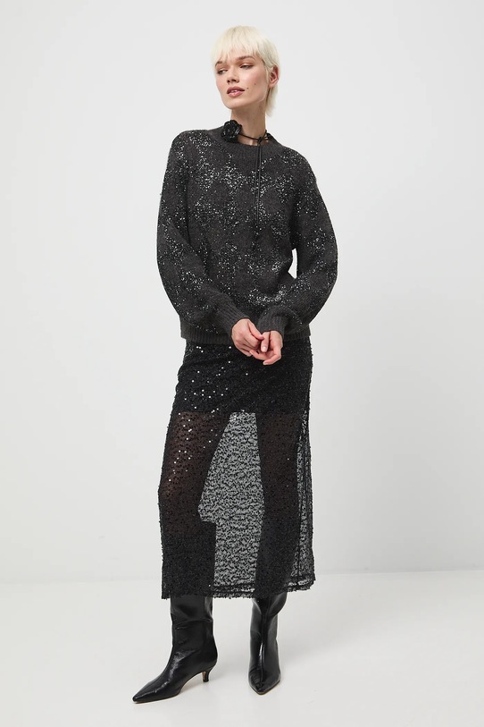 Medicine sweter z domieszką wełny RW25-SWDA03 szary RW25