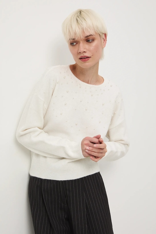 Medicine sweter pozostałe beżowy RW25-SWDA09