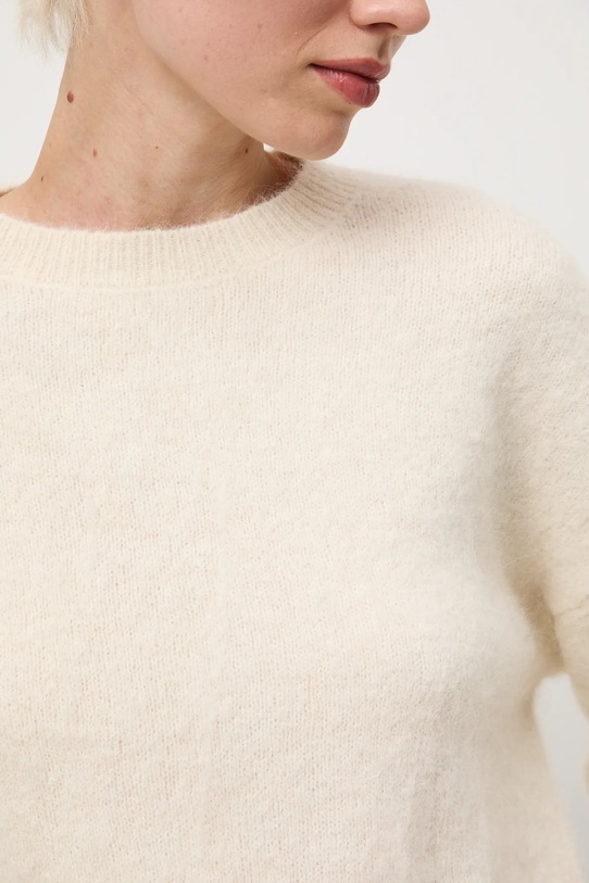 Medicine sweter z wełną alpaki RW25-SWDA13 beżowy