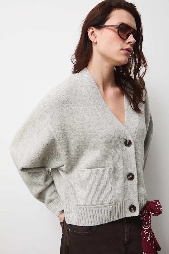 Medicine kardigan RW25-SWDC02 szary RW25