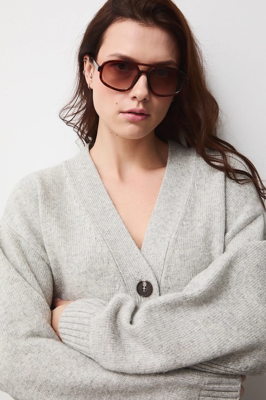 Medicine kardigan szary RW25-SWDC02