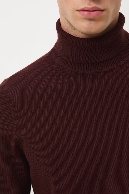 Medicine sweter bawełniany RW25-SWM072 brązowy